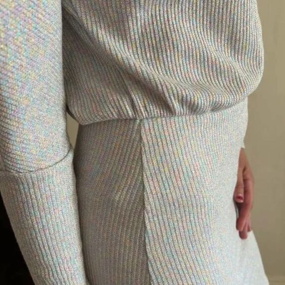 Fashion Nova Never Stopped Loving You Rainbow Glitter Sweater - Picture 9 of 11